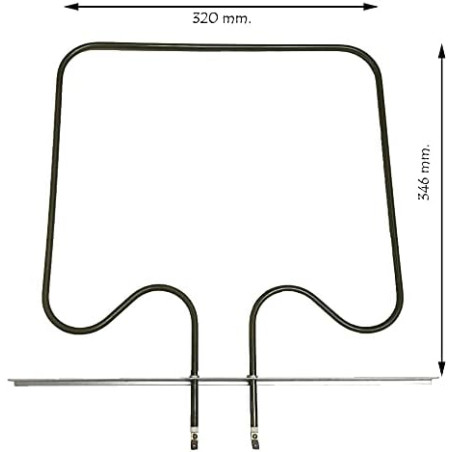 Resistencia inferior Horno TEKA . Potencia 1150 W. 230 V.
