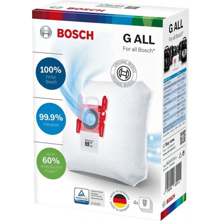 BOLSAS POWER PROTECT ASPIRADOR BOSCH TIPO G ALL BOSCH BBZ41FGALL