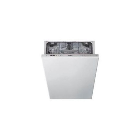 WHIRLPOOL Lavavaj. Integr. 45 cm. Silver, E, 10 cub. 6 prog. Display, Tecnologia 6º SENTIDO, Inicio diferido hasta 12h, Aquastop