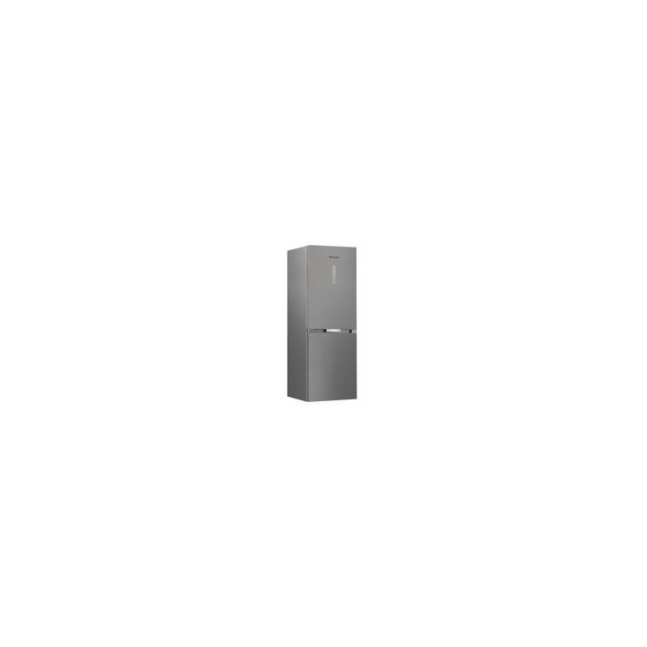 WHIRLPOOL Combi Dual NF 1865x595x663, Pearl Inox, D, Display Touch Exterior, Multizona, 6th Sense, Profresh