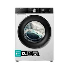HISENSE Lavad. C/F 12Kg 1400rpm, Blanco, A-20%, WiFi, Programacion Asistida, Monitor de Consumo, Smart Pair, Hygiene Guard