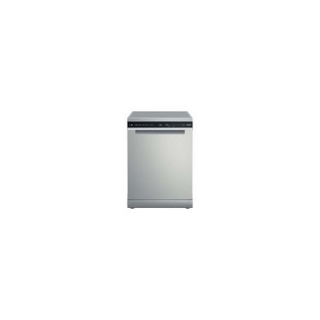 WHIRLPOOL Lavavaj. Inox, B, 15 cub. 8 prog. Display, Motor Inverter, 1/2 carga, Inicio diferido 24h., 9,5L, 41(dBA)
