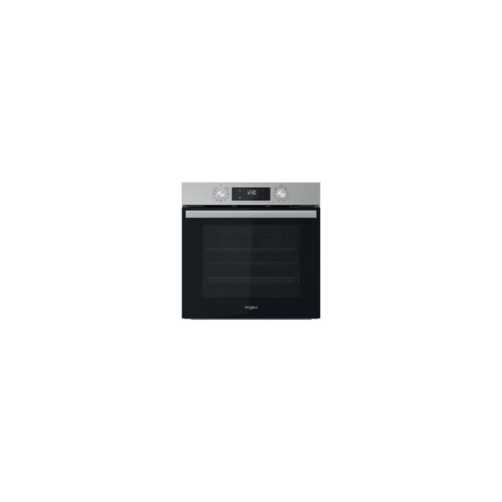 WHIRLPOOL Horno Hidrolitico Multif. 8, Inox, A+, 71L, 2 cristales en la puerta, Guias telescopicas, Display LED, Mandos