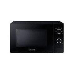 SAMSUNG Microondas 20L 700W, Interior de Epoxy, 5 niveles de potencia, control mecanico, puerta de cristal y acabados metalicos