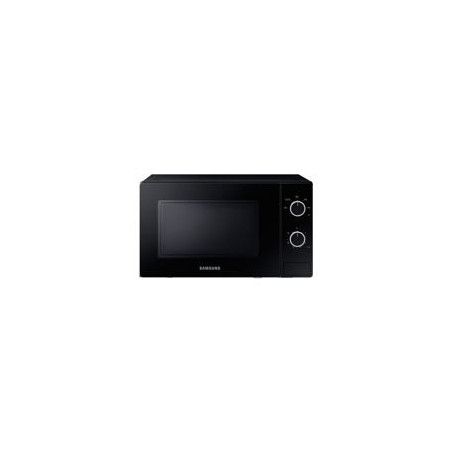 SAMSUNG Microondas 20L 700W, Interior de Epoxy, 5 niveles de potencia, control mecanico, puerta de cristal y acabados metalicos