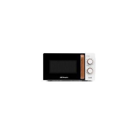 ORBEGOZO Microondas 20L 700w, Grill 900w, Temporiz. 30 min. Temporiz. 30 min. NORDIC DESIGN, Blanco/Madera