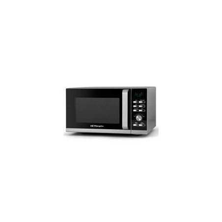 ORBEGOZO Microondas 20L 700w, Grill 900w, SILVER, Temporizador digital, 262x452x360