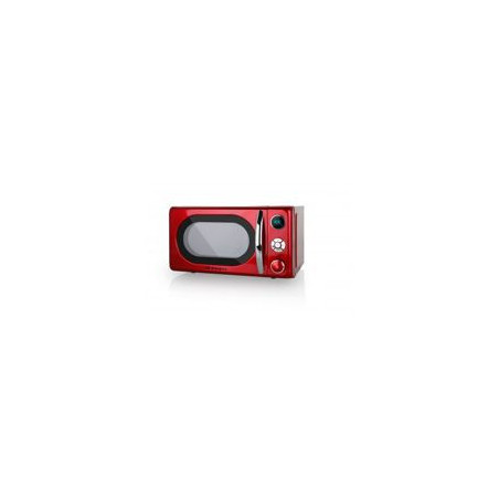 ORBEGOZO Microondas 20L 700w, Grill 900w, ROJO, Temporizador digital 95 min., Pantalla de control LED