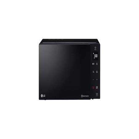 LG Microondas 25L 1000w, Negro, Grill, Smart Inverter, calentamiento y descongelacion uniforme