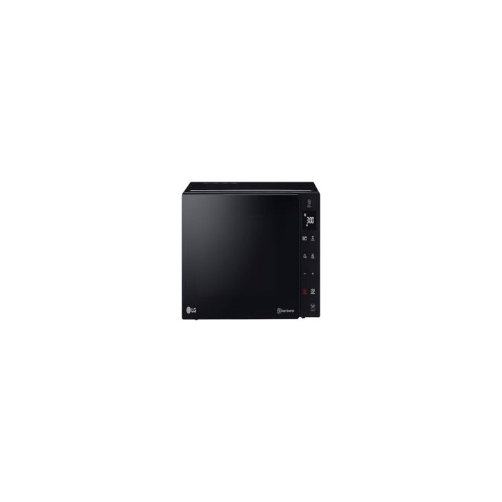 LG Microondas 25L 1000w, Negro, Grill, Smart Inverter, calentamiento y descongelacion uniforme