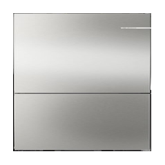 BOSCH Combi NF 186x60x66, Inox, D, 326L, VitaFresh, Tirador vertical integrado.