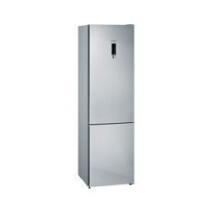 SIEMENS Combi NF 203x60x66, Puertas Inox antihuellas, E, HyperFresh. Electronica en la puerta. Tirador vertical integrado