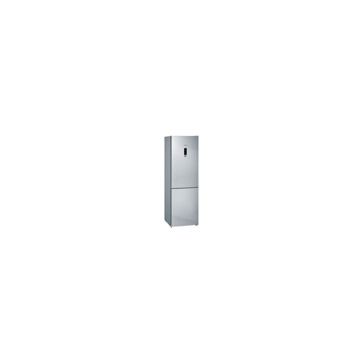 SIEMENS Combi NF 186X60x66, E, Puertas Inox antihuellas, hyperFresh. Electronica en la puerta. Tirador vertical integrado