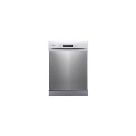 HISENSE Lavavaj. Inox, 14 cub. D, 1/2 carga (Manual), 3ª Bandeja, Inicio Diferido, Lavado Rapido 30', Programa Eco