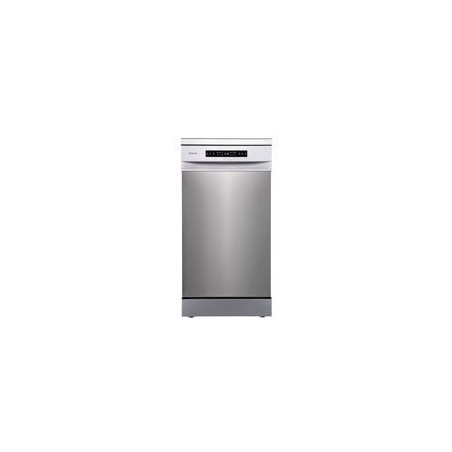 HISENSE Lavavaj. 45 cm. 11 cub. Inox, D, Inverter, Control Tactil, Apertura Automatica de Puerta, 3er Bandeja, 1/2 Carga