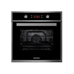 INFINITON Horno Multif. 9, INOX, 65L, Guia telescopica, Display, Mandos escamoteables, A, doble acristalamiento, 1 rejilla, 1