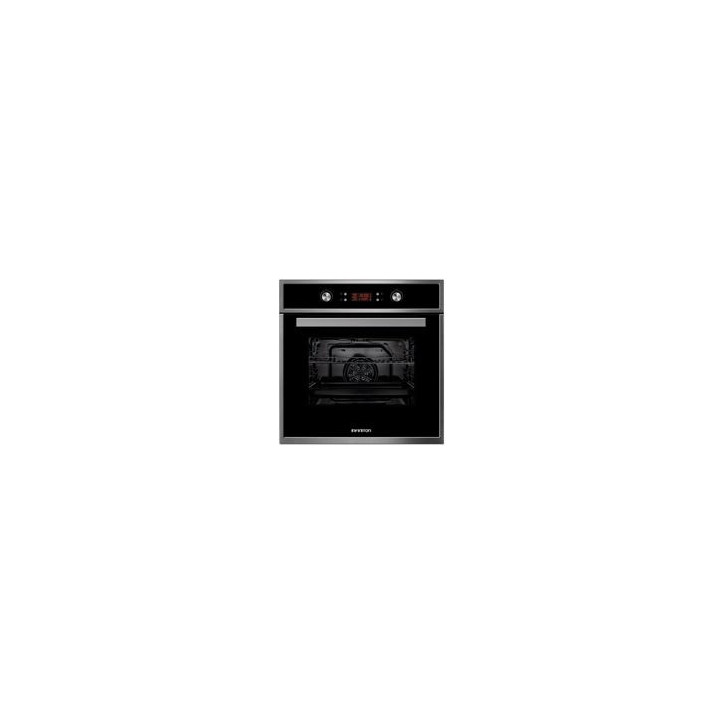 INFINITON Horno Multif. 9, INOX, 65L, Guia telescopica, Display, Mandos escamoteables, A, doble acristalamiento, 1 rejilla, 1