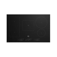 BEKO Induccion 80 cm. IndyFles, 5 zonas - 1 zona flexible, zona central grande + 2 zonas derecha, Control slider directo, 7400W.