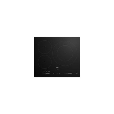 BEKO Induccion 3F, zona DUO de 32cm con Booster de 5,4kW, Pot. total 7200w, UI Slider Directo, Hob to Hood, Temporizador