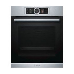 BOSCH Horno Pirolit. Multif. 13, A+, Cristal Negro/inox, Display TFT, Railes 1 nivel 100% extraibles, Asistente de cocinado