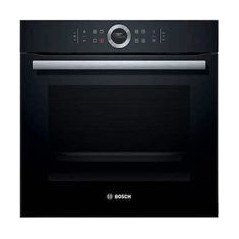 BOSCH Horno Pirolit. Multif. 13, A+, Cristal Negro, Display TFT, Gourmet 10 recetas,