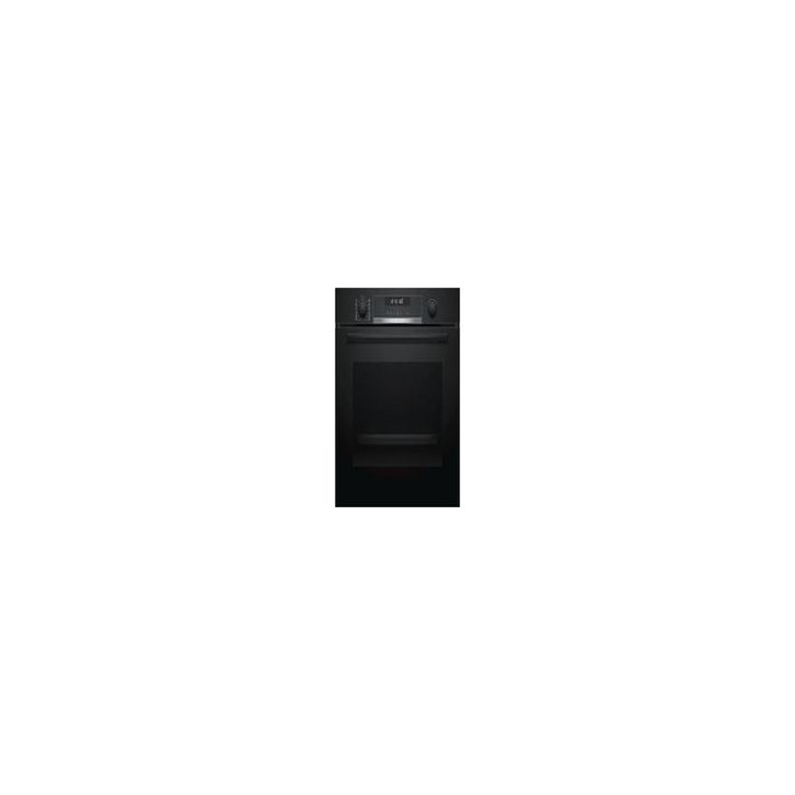 BOSCH Horno Pirolit. Multif. 10, Cristal Negro, A, 71L, Asistente de limpieza, display LCD, Gourmet 30 recetas, Reloj