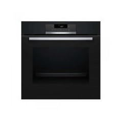 BOSCH Horno Pirolit. Multif. Cristal Negro, A+, Ap. Abatible, Airfry, Railes 1 nivel, TouchControl con display, Gourmet 10