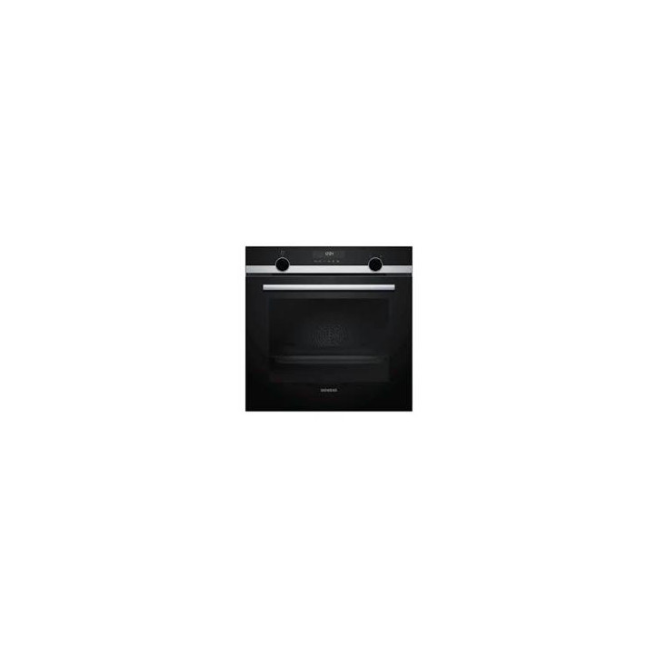 SIEMENS Horno Pirolit. Multif. 8, Cristal negro/inox, A, Display LCD, cookControl (30 recetas), 1 varioClip rail, Mandos
