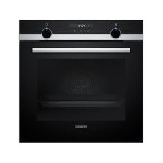 SIEMENS Horno Multif. 7, Cristal negro/inox, A, Panel trasero autolimpiante, Display LCD, 10 recetas, 1 varioClip rail, Mandos