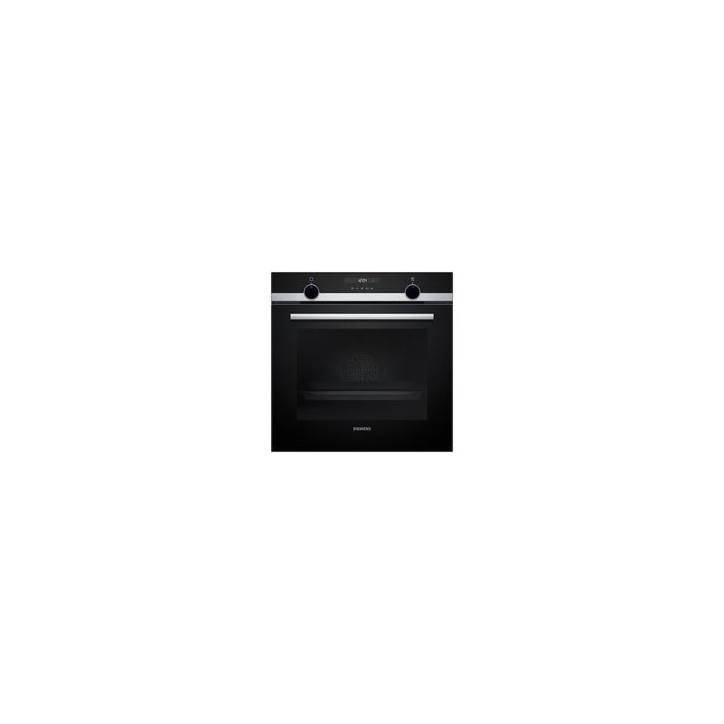 SIEMENS Horno Multif. 7, Cristal negro/inox, A, Panel trasero autolimpiante, Display LCD, 10 recetas, 1 varioClip rail, Mandos