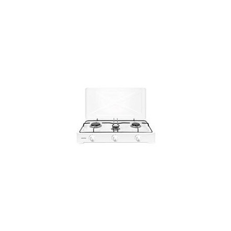 INFINITON Hornillo Gas 3F (9,58X 60,2 X 37,1 cm) 1x1,85kW, 1x1,50kW, 1x1kW, Butano, Control de temperatura mecanico,quemadores