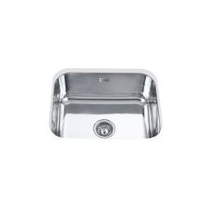 EDESA Fregadero Inox bajo encimera 1 cub. cuadrada, sin orificio de griferia, Prof. de la cub. de 18 cm