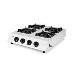 ORBEGOZO Hornillo sobremesa 4F gas, Pot. 3200Wx4, quemadores triple corona, Encendido piezoelectrico