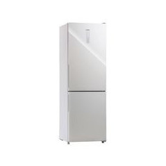 INFINITON Combi NF 185,5x59,5x63,5, Puerta Cristal Blanco, E, Inverter, Display, Luz Led, doble cajon zona cero, botellero