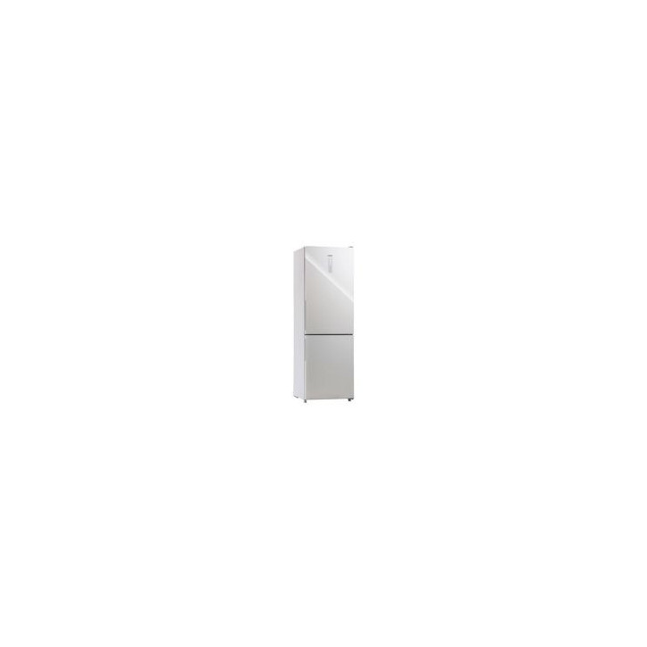 INFINITON Combi NF 185,5x59,5x63,5, Puerta Cristal Blanco, E, Inverter, Display, Luz Led, doble cajon zona cero, botellero