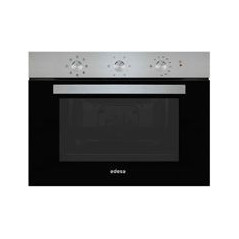 EDESA Horno 45 cm. Multif. 4, Puerta de cristal negro y panel de control Inox, Esmalte “ETC” de facil limpieza. Sistema de