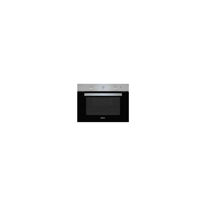 EDESA Horno 45 cm. Multif. 4, Puerta de cristal negro y panel de control Inox, Esmalte “ETC” de facil limpieza. Sistema de