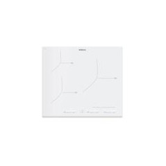 EDESA Induccion 3F, 59x52 cm, CRISTAL BLANCO, zona 28 cm. biselado frontal, Funciones de cocinado preestablecidas (keep warm