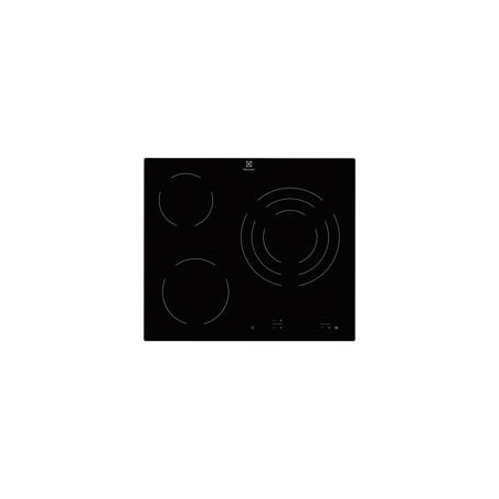 ELECTROLUX Vitro 3F, zona triple 27 cm, Controles (0-9), Indicadores de calor residual, Bloqueo de seguridad