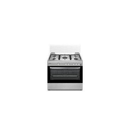 INFINITON Cocina 5F Gas 90 cm. Inox, Horno de 90 cm. 90 L, Quemador Inf 2,50 kW, Grill Gas 2,00 kW, A, Kit Gas Natural, Parilla