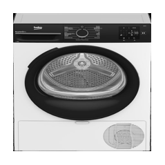 BEKO Secadora 10Kg. Bomba de calor, D, Inverter, Display digital,15 Prog. Filtro combinado, Inicio diferido 0-24h, Puerta