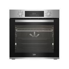 BEKO Horno Multif. 6, AEROPERFECT, A, INOX, Limpieza SteamShine, Display digital, Mandos escamoteables, Rail Telescopico, 72 L