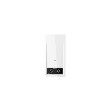 ARISTON Calentador Gas 11L But. Atmosferico Exterior Bajo Nox, Tiro Natural, Encendido electronico sin llama piloto, Regulacion