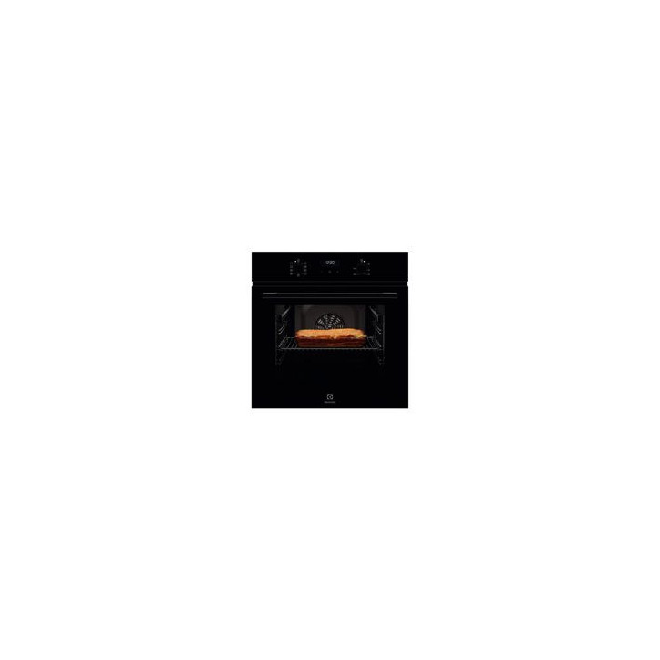 ELECTROLUX Horno Multif. 7, Cristal Negro., Aqua Clean, Display LED, Mandos escamot., Carril 1 nivel, 2 cristales, A+