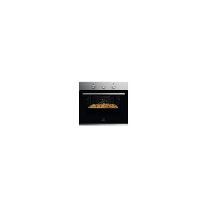 ELECTROLUX Horno Multif. 6, Inox Antih., Aqua Clean, Mandos Fijos, 2 cristales, A