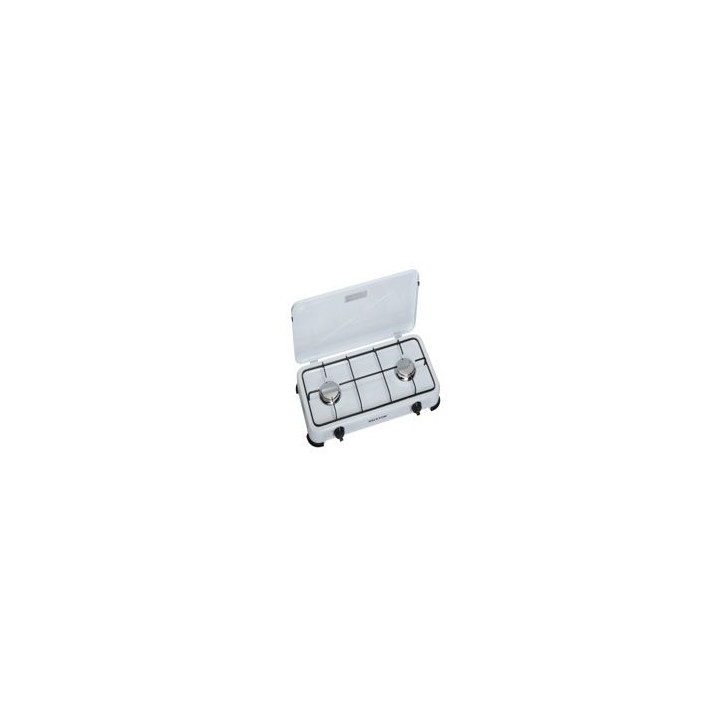 TRISTAR Hornillo sobremesa 2F gas, Quemadores Acero inoxidable, Quemador principal 1,5 kW