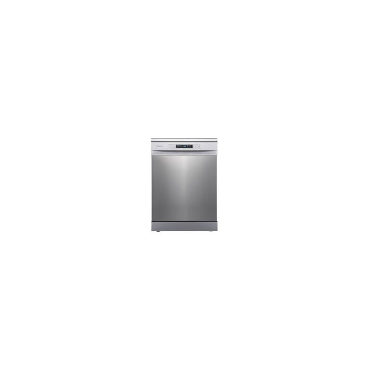 HISENSE Lavavaj. Inox, 14 cub. D, 1/2 carga (Manual), 3ª Bandeja, Inicio Diferido, Lavado Rapido 30', Programa Eco