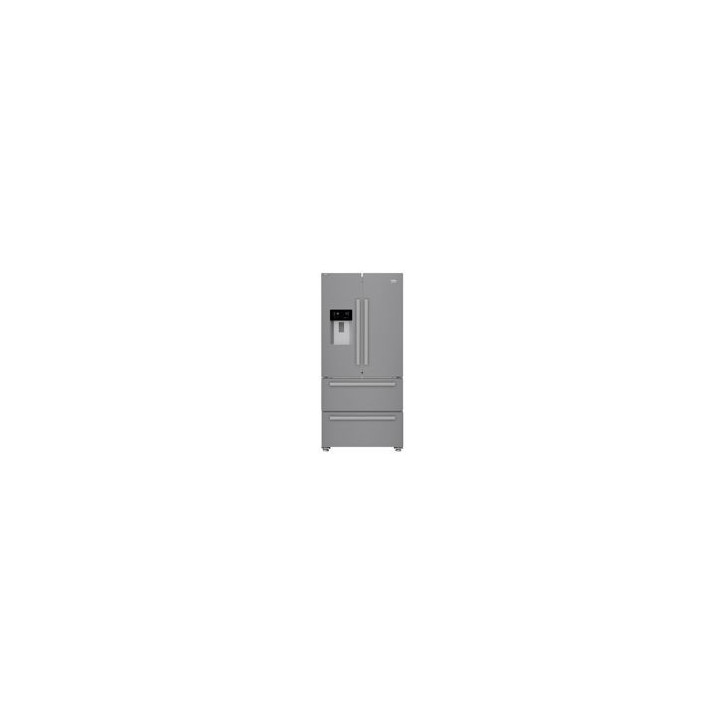 BEKO Side by Side NF 2P+2 cajones 182,5x84x74,5, Inox, E, Inverter, Display, Dispensador Agua- Fabricador Hielo, Conexion