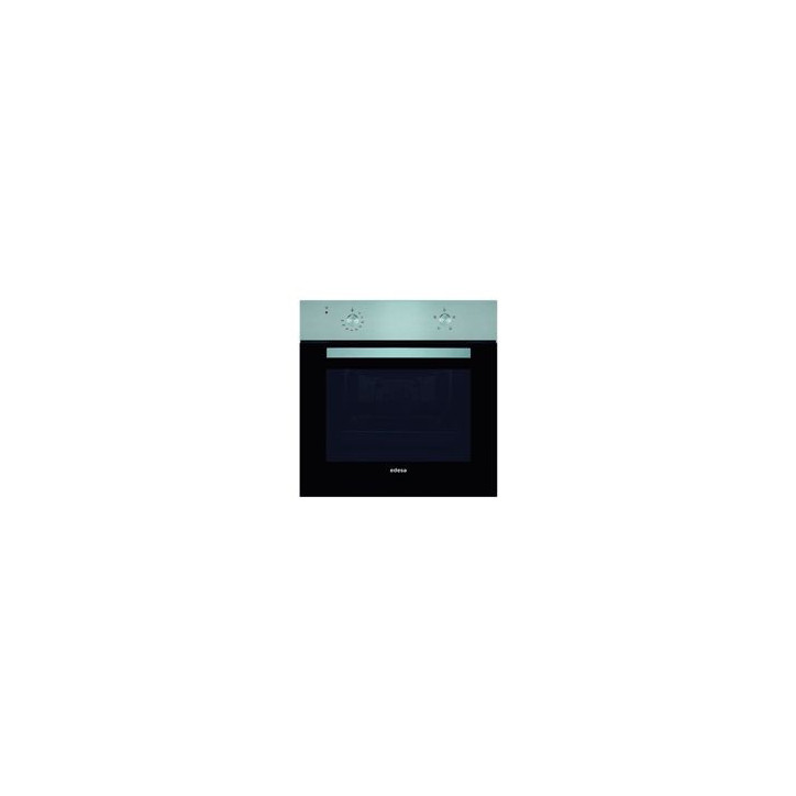 EDESA Horno convencional Inox, 4 programas de cocinado, 2 cristales en puerta con ventilacion tangencial, 1 Bandeja esmaltadas