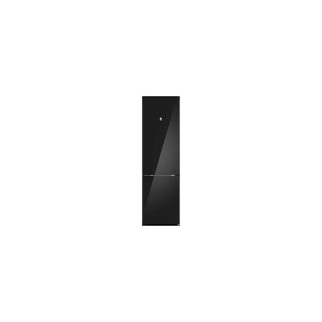 BALAY Combi NF 203x60x66,5, Puertas Cristal Negro, D, 368L, ExtraCold/ExtraFresh, Tirador vertical integrado.